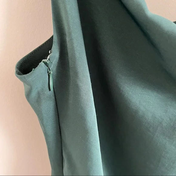 Superdown Sarah Side Tie Dress in Forest Green Small *please note condition - Picture 7 of 11